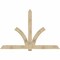Ekena Millwork Redmond Rough Sawn Timber Gable Bracket, Douglas Fir, 96"W x 64"H x 2"D x 6"F, 16/12 Pitch GBW096X64X0206RED00RDF - alternate 1